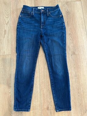 Madewell Dark Blue High-Rise Skinny Jeans
